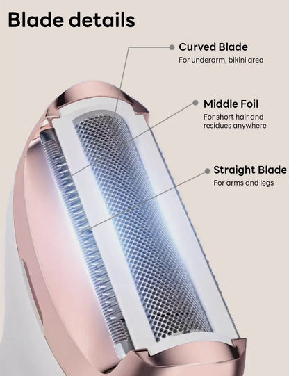 4 in 1 Electric Epilator Bikini Eyebrow Nose Women Lady Facial Hair Removal Trimmer Face Body Painless Female Shaver Depilator