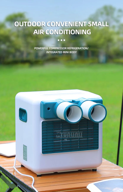 220V Mobile Air Conditioning Machine Free Installation Air Conditioner Small Camping Climatisation Cooling Machine