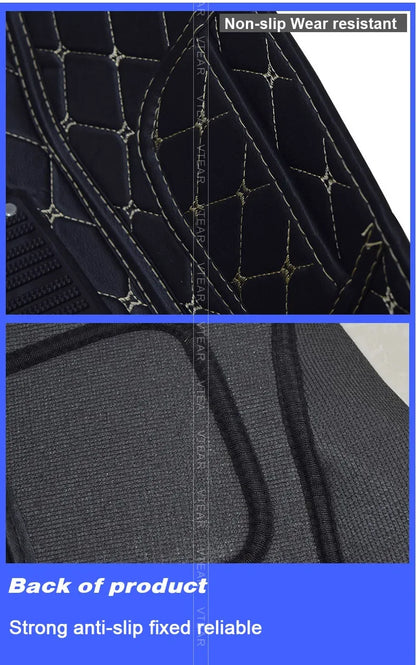 Vtear Car Floor Mat Interior Carpet Pu Foot Pad Mats Cover Decoration Car-styling Accessories Protection For Haval Jolion 2023
