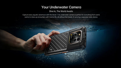 RugOne Xever 7 5G Rugged Phone Android 15 Smartphone 512GB ROM 12+12GB RAM 6.67" 120Hz AMOLED NFC 5500mAh Swappable Battery