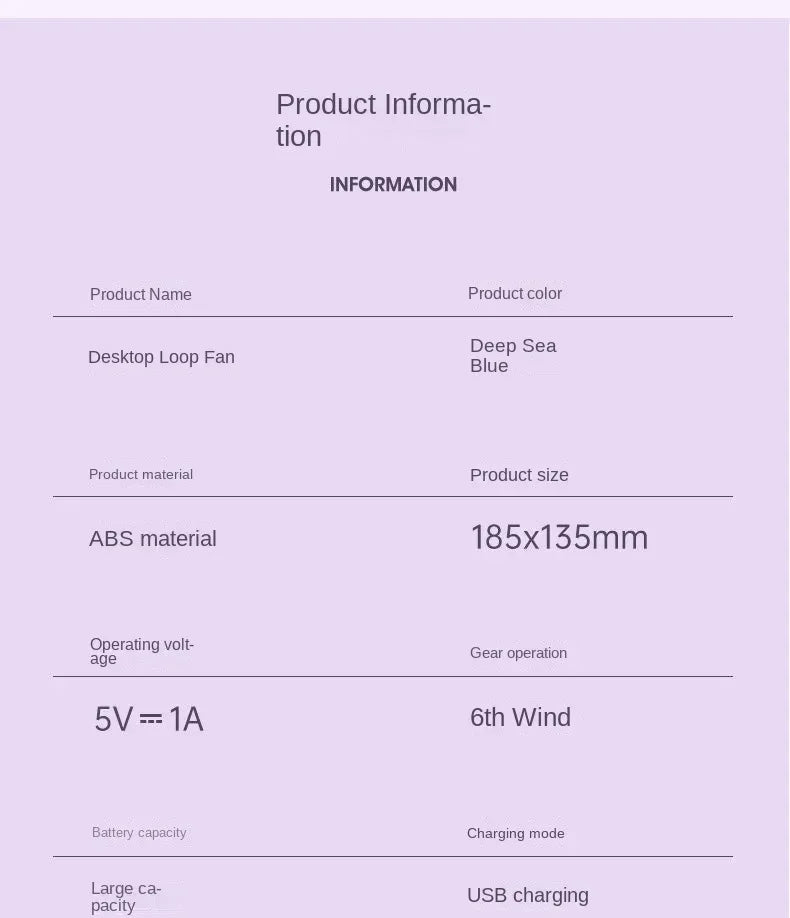 Ultra-thin Desktop Fan Digital Display USB Charging Strong Wind Portable Silent Card Style Fan Dormitory Office Summer Small Fan
