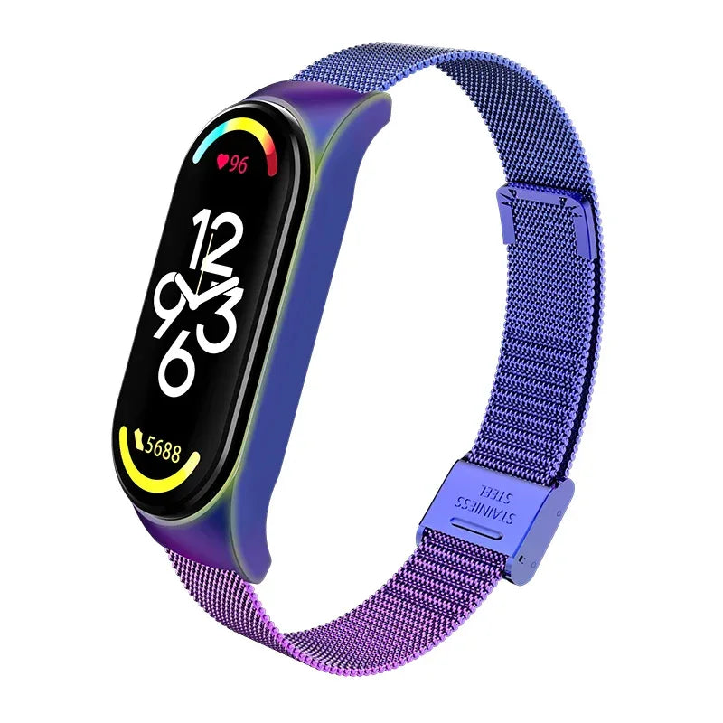 Metal Strap bracelet for Xiaomi mi band 7 6 5 3 4 strap Stainless Steel MiBand 4 Smart Wrist Strap for xiao mi miband 4 3 straps