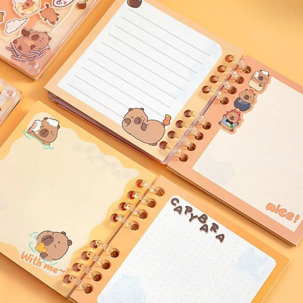 Portable Acrylic Shaking Capybara Book Hand Ledger Notepads Capibara Pocket Book Memorandum Random Cover Kapibara Notebook Study