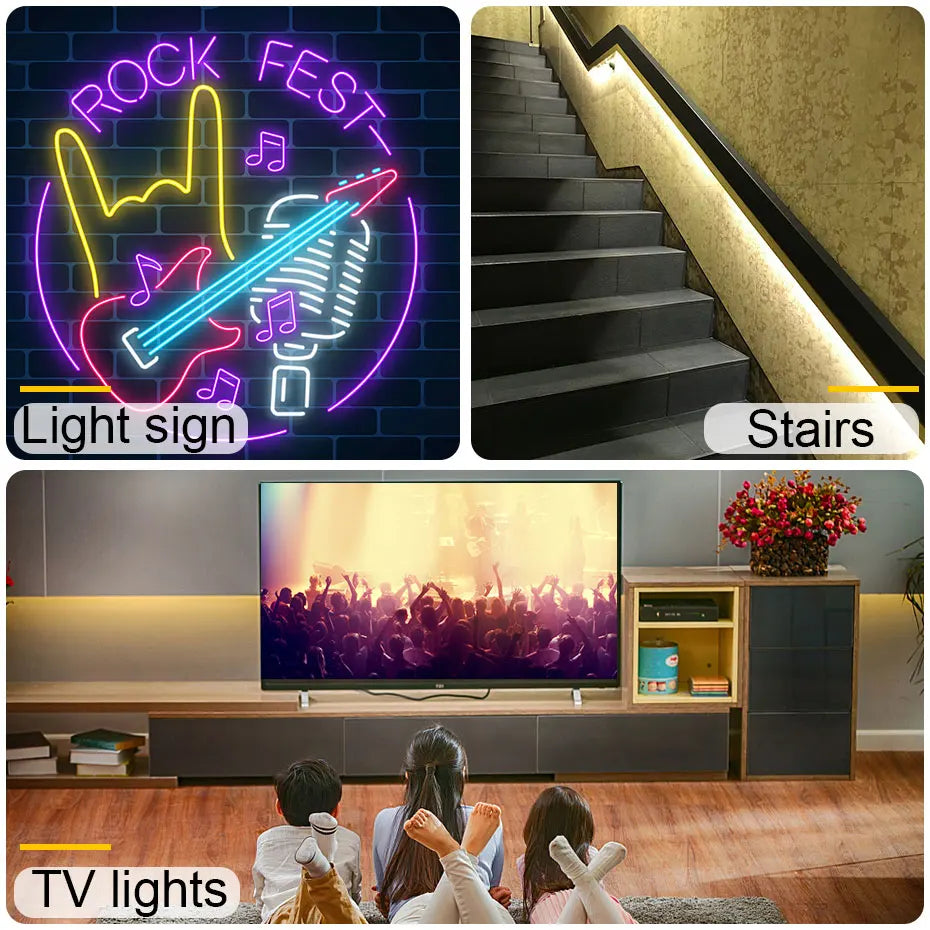 5V USB Neon Lamp Dimmable Waterproof Flexible Tape Touch Sensor LED Neon Sign Light Strip Bedroom Backlight DIY Decor