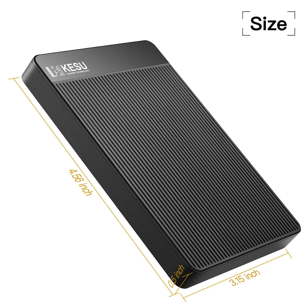 KESU External Hard Drive USB3.0 Portable 250gb/500gb/1tb/2tb High-Speed Storage Device for PC/Laptop, File Backup & Data Storage