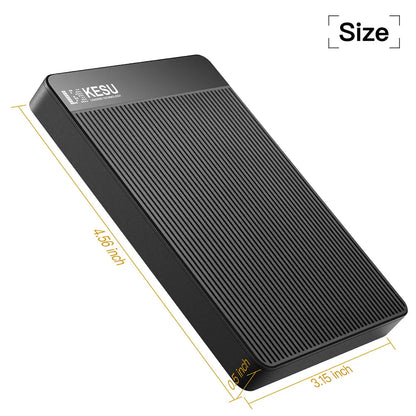 KESU External Hard Drive USB3.0 Portable 250gb/500gb/1tb/2tb High-Speed Storage Device for PC/Laptop, File Backup & Data Storage