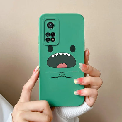For Xiaomi Mi 10T 5G Phone Case Matte Liquid Silicone Shell For Xiaomi Mi 10T Pro 5G Cute Cat Cartoons Ultrathin Fashion Fundas