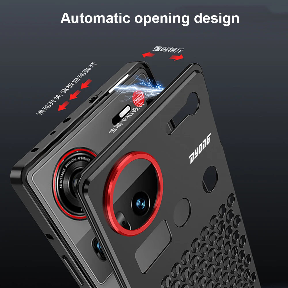 1:1 Copy for MacPro heat dissipation Metal bumper for ZTE Nubia Z70 Ultra Z70U cover Case Full Aluminium Alloy silky capas Funda