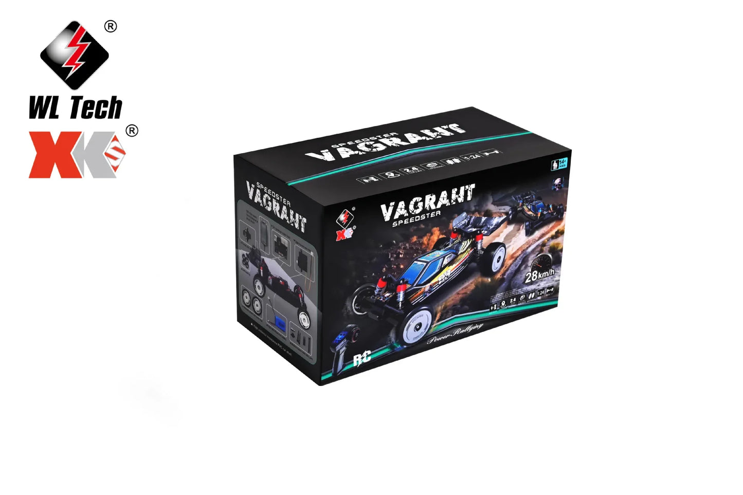Wltoys 244016 Remote-Controlled High-Speed 1:24 Electric Competitive High-Speed Remote-Controlled Toy Car Rc Model Christmas Toy