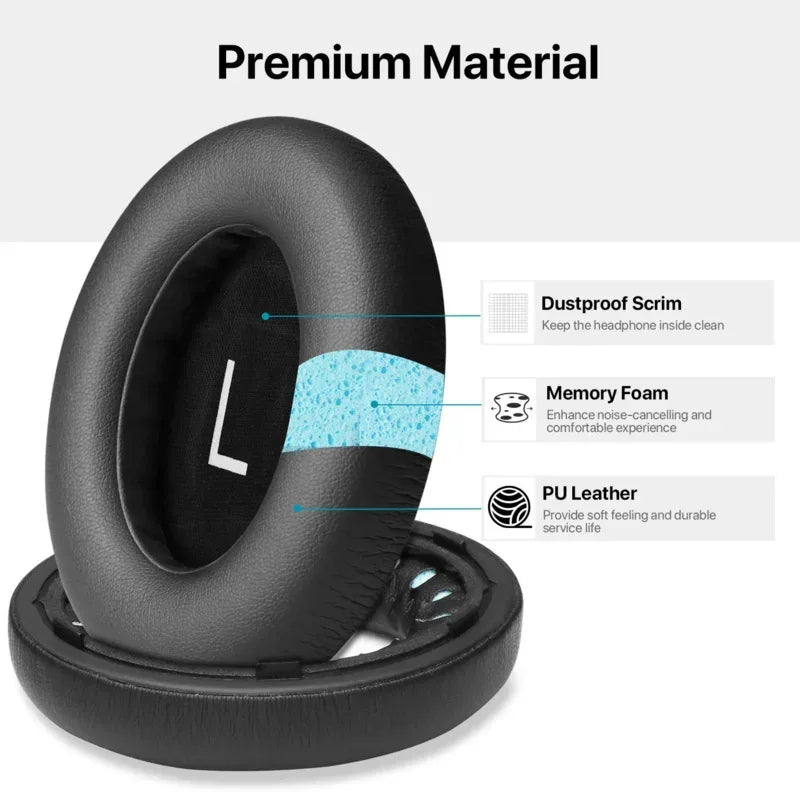 Replacement Ear Pads Earpads Cushion Kit Earmuffs Headband Repair Parts for Bos 700 NC700 Noise Cancelling Wireless Headphones