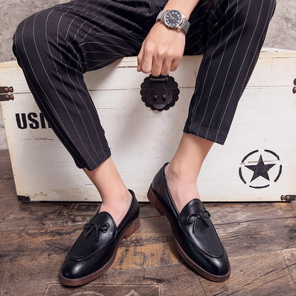 Men Casual Shoes Fashion business dress Soft Moccasins Loafers High-Quality men Leather Wedding shoes Gommino Zapatos Chaussure