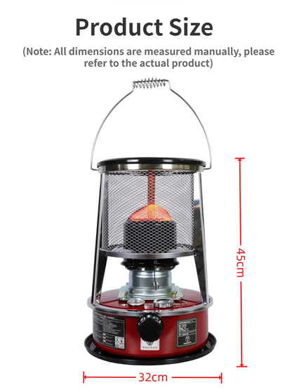 4.5L Portable Kerosene Stove Heater Kerosene Space Heater Outdoor Kerosene Heater for Camping  Fishing Hunting Cooking