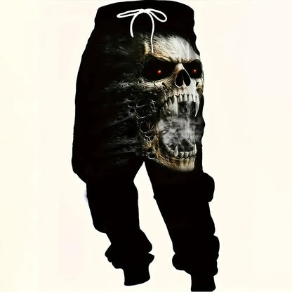 Men Loose Casual Pocket Drawstring Sweatpants Winter New Thick Warm Pants Fashion Letter Printed Sweatpants Men Tracksuit Pants