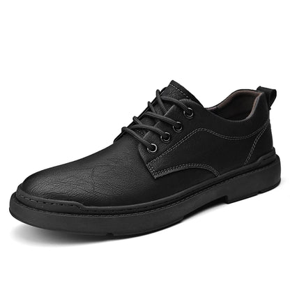 Spring Autumn Casual Men Retro Leather Shoes 2023 Fashion British Style Anti-skid Chaussure Homme Cuir Luxury Brand Designer
