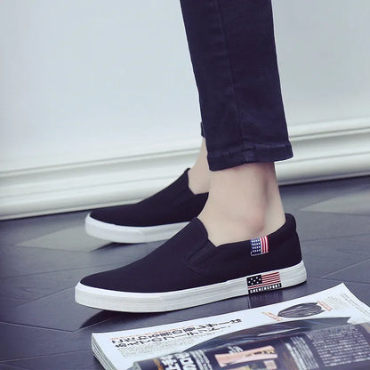 Men Casual Shoes Canvas Luxury 2025 Mens Loafers Breathable Slip on FlatsMale Vulcanized Shoes White Driving Shoes Plus Size 47