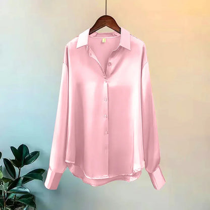 Office Lady Shirts And Blouses Woman Top Autumn Winter Korean Long Sleeve Button Elegance Sweet Casual Summer Fashion Shirts
