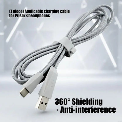 PVC Replacement Charging Cable For ROG DeltaS Headphones Data Cord 180cm K1KF