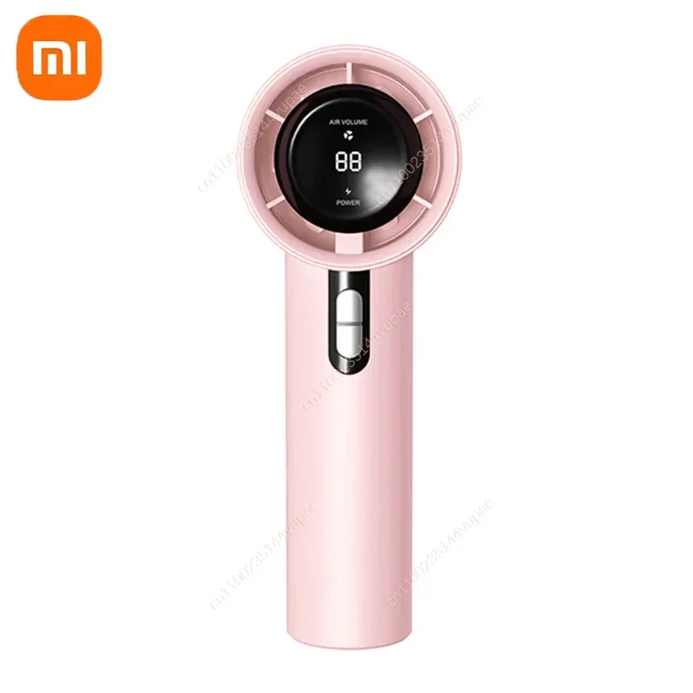 Xiaomi Ultra Quiet 100 Speed Handheld Fan USB Rechargeable Portable Mini Turbo Fan for Office and Travel with LED Indicator