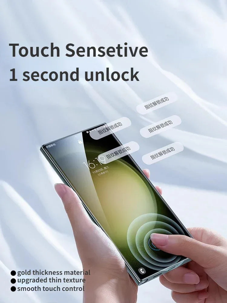 SmartDevil 1/2 PCS Dust-free Microcrystalline Screen Protector for Samsung S23Ultra S22Ultra Full Glue Non-full Cover Soft Film