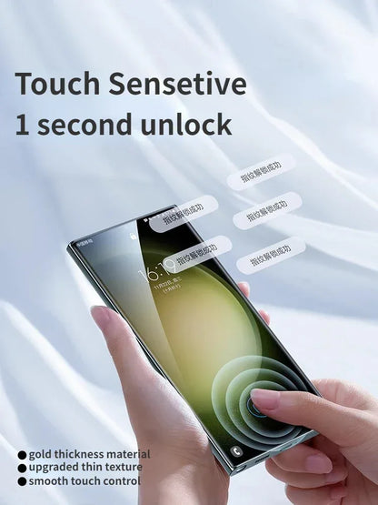 SmartDevil 1/2 PCS Dust-free Microcrystalline Screen Protector for Samsung S23Ultra S22Ultra Full Glue Non-full Cover Soft Film