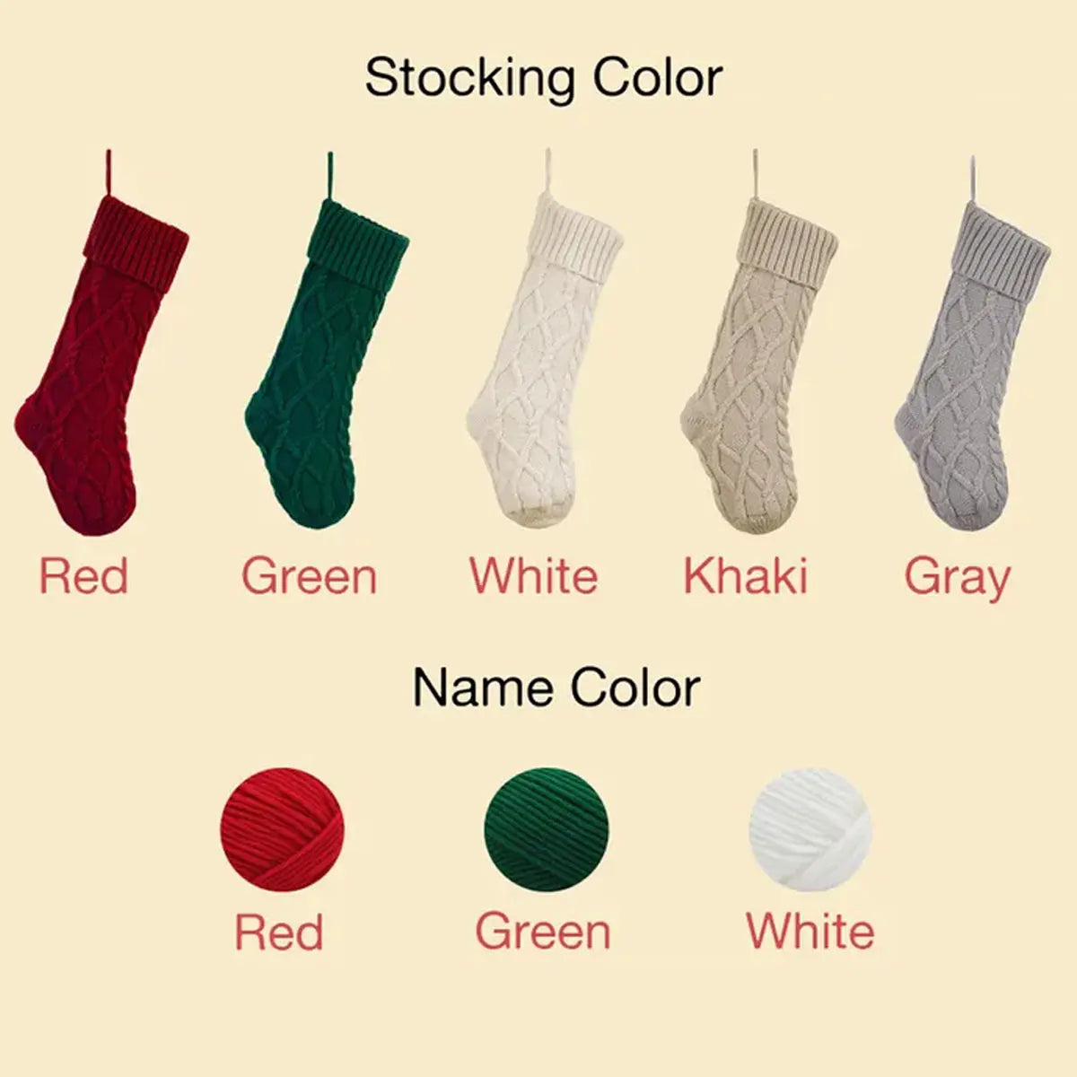 A vintage personalized Christmas stocking with embroidered name and customizable letters, perfect as a family Christmas gift