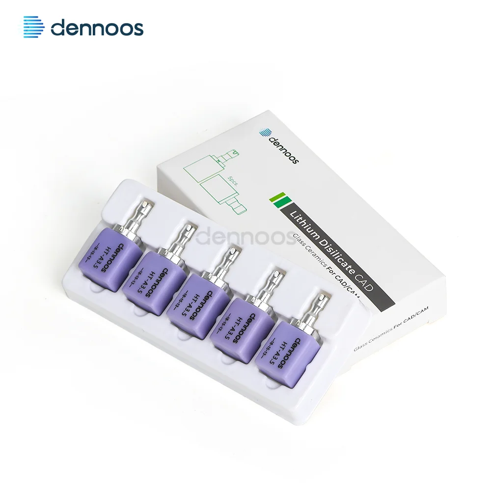 10PCS Lodden Dennoos Dental Lithium Disilicate C14 Glass Ceramic Blocks Cubes LT/MT/MO/HT for CADCAM Sirona Cerec Milling System