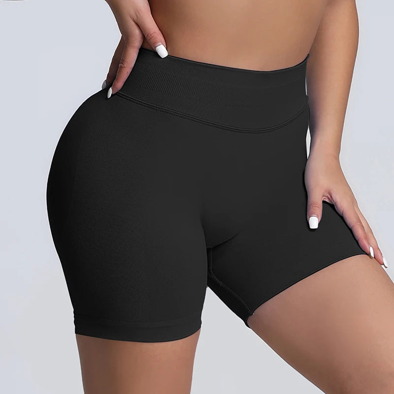 Impact Shorts Women High Waist Hip Lifting Yoga Short Fitness Seamless Elastic Workout Wear Woman Yoga Shorts Gym Female