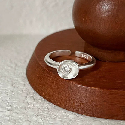 VENTFILLE 925 Sterling Silve Love Heart  Ring for Women Girl Gift Line Pearl Korean Sweet  Jewelry Birthday Gift Dropshipping