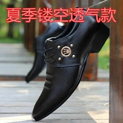 Summer Men Dress Shoes Male Leather Men Fashion Italian Business Colorful Party Wedding Shoe for Man Chaussures Homme De Luxe