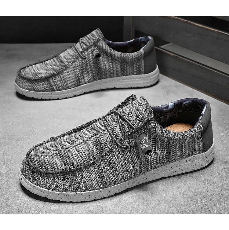 Men 2025 New Leisure Sneakers Spring Summer Breathable Lightweight Outdoor Canvas Shoes Large Size Men's Shoes Walking Loafers