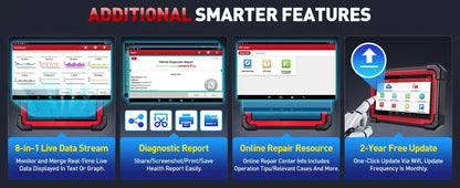 LAUNCH X431 CRP919E BT Car Diagnostic Tool OBD2 Scanner DBScar VII VCI Auto with Active Test ECU Coding CANFD DOIP 31+ Reset