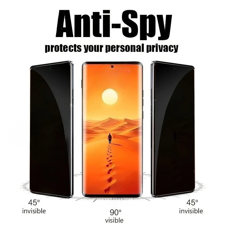 2-IN-1 9D Tempered Glass + 1Privacy Tempered Glass for Infinix Hot 60 Pro Plus Hot 60i 4G Hot 60 Pro Anti-Scratch Tempered Glass
