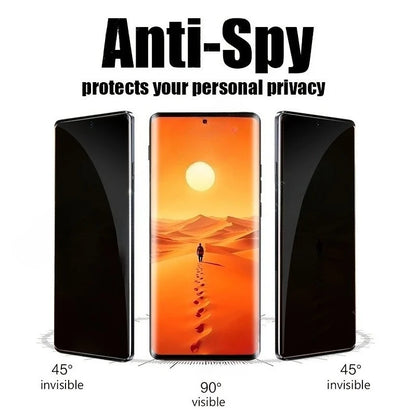 2-IN-1 9D Tempered Glass + 1Privacy Tempered Glass for Infinix Hot 60 Pro Plus Hot 60i 4G Hot 60 Pro Anti-Scratch Tempered Glass