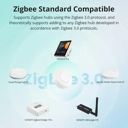 SONOFF SNZB-01P SNZB 01P Sonoff Wireless Switch Zigbee Scene Switch Two Way Control Act As Doorbell Emergency Button Via Google