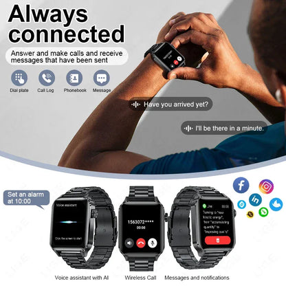 LIGE Smart Watch Sport Fitness Sleep Monitor Fashion Luxury Women's Watch Bluetooth Call Message Clearance Sale Men's Smartwatch