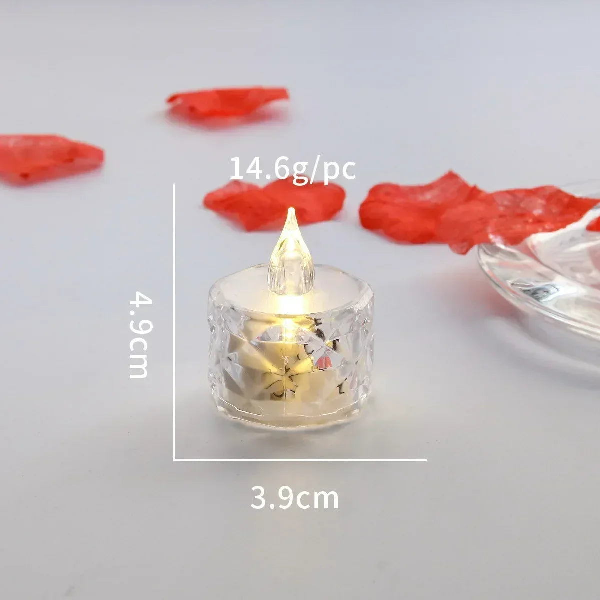 LED Crystal Candle Light Flameless LED Light Electronic Candle Lamp For Dating Party Holiday Home Wedding Atmosphere Decoration