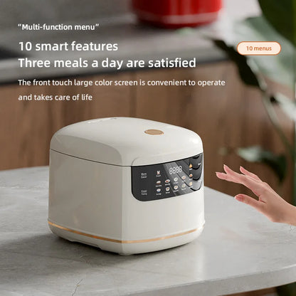 DIVEDEER 2L Electric Rice Cooker Non-stick Pot Smart Features Reservation Keep Warm Functions Perfect for 1-2 Person Households
