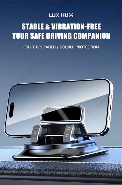 360 Rotating Car Phone Holder Dashboard Non-slip Desktop Phone Mount Stand Smartphone Universal GPS Navigation Bracket Support