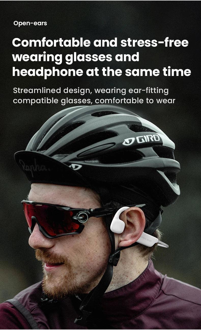 Bone Conductive Wireless Earphones Bluetooth 5.2 Open Headphones Sports Headset Waterproof Earhooks Headworn Loop