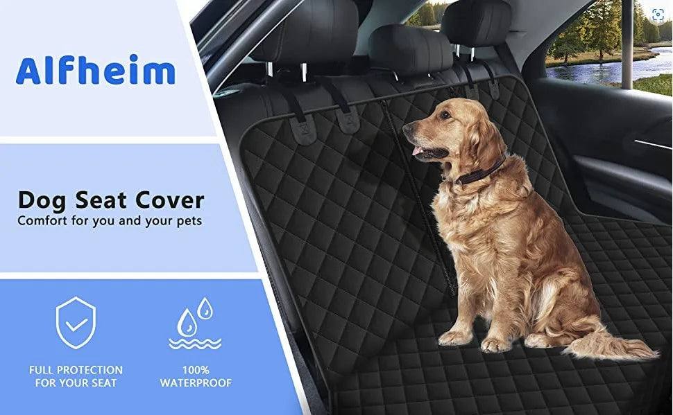 Car Dog Seat Cover for Back Seat Waterproof Auto Rear Pet Seat Protector Mat Nonslip Universal Safety Carrier For Outing Dogs