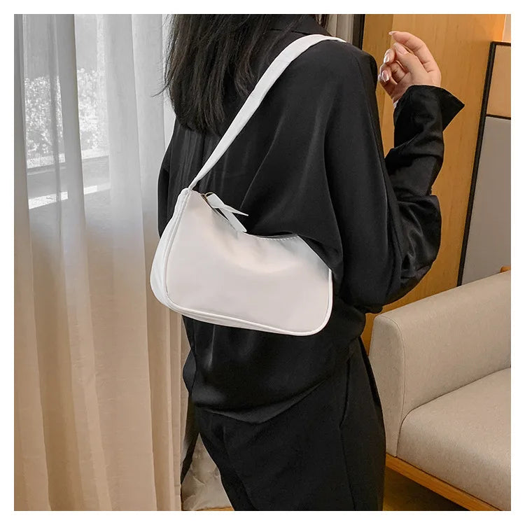 PU Candy Color Mini Handbag Women Shoulder Bag Girls Small Hand Bag Key Phone Pouch Coin Purse Card Bags Card Holder for Women