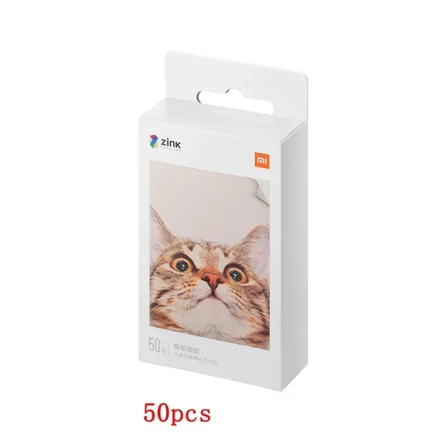 Original Xiaomi 3-inch ZINK Pocket Paper Self-adhesive Photo Print Sheets For Xiaomi Mini Pocket Photo Printer/Pocket Printer 1S
