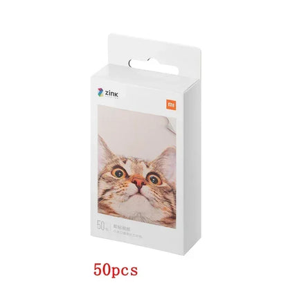 Original Xiaomi 3-inch ZINK Pocket Paper Self-adhesive Photo Print Sheets For Xiaomi Mini Pocket Photo Printer/Pocket Printer 1S