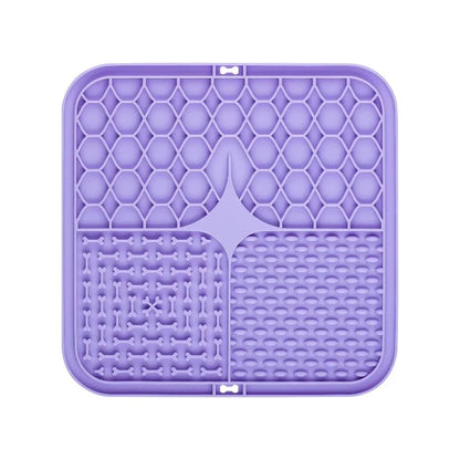 Pet Lick Silicone Mat Slow Feeder Dog Food Plate Bathing Distraction Sucker Training Feeder Supplies for Dogs