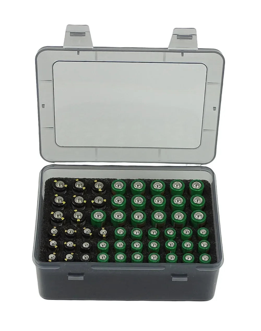 Battery Storage Organizer Holder Holds 54 AA AAA Batteries Battery Box Case Garage Container Home Drawer Organization Dispenser