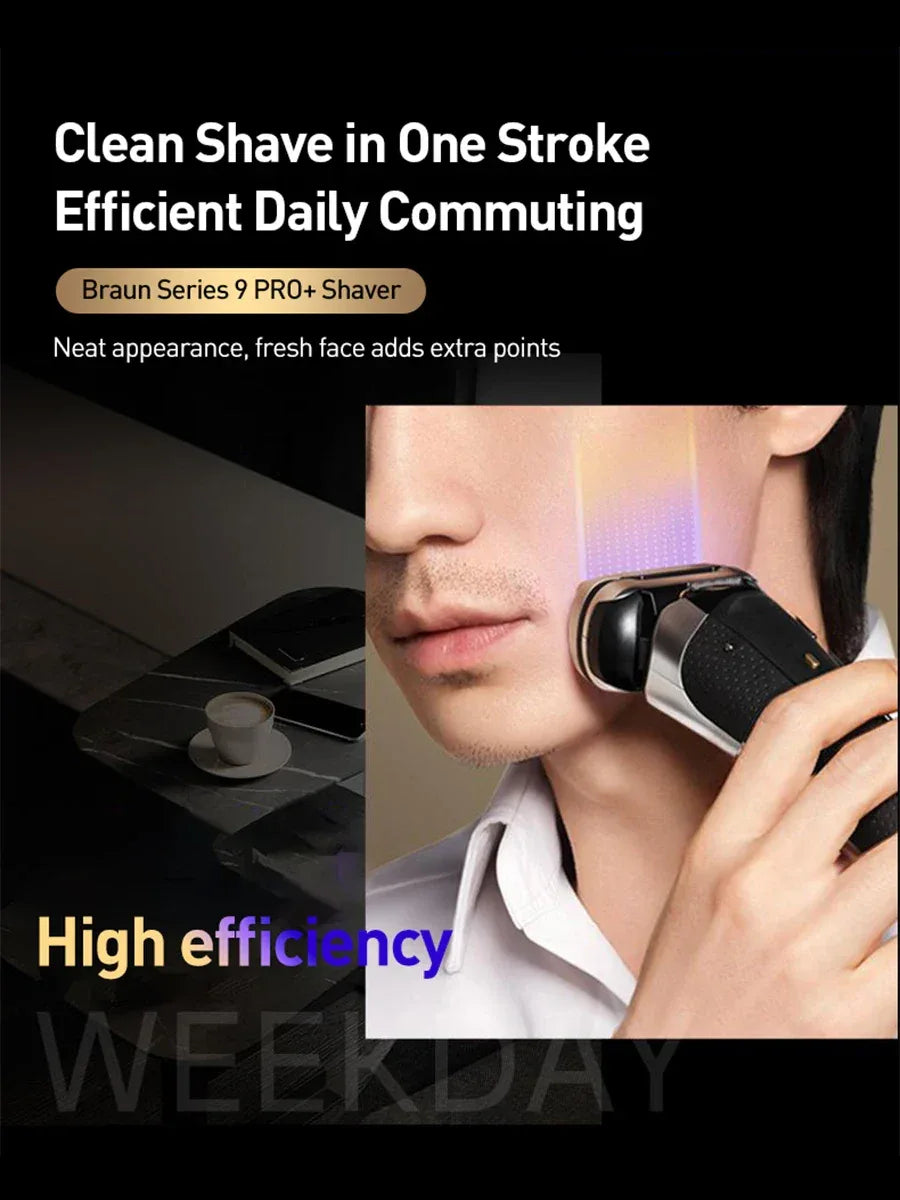 Braun Electric Shaver S9 Reciprocating Razor Rechargeable Men's Shaving Machine Wet Dry Double Use Floating Head Hair Cutting Ma