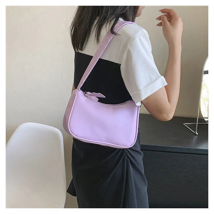 PU Candy Color Mini Handbag Women Shoulder Bag Girls Small Hand Bag Key Phone Pouch Coin Purse Card Bags Card Holder for Women