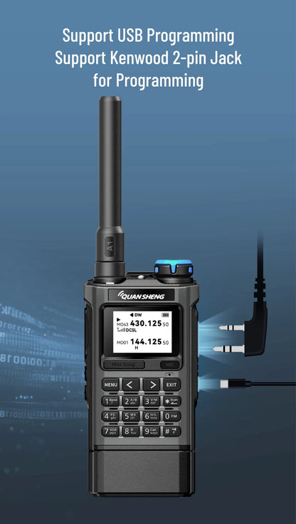 Quansheng UV K1 Mini Walkie Talkie Wireless Set Hunting Camping Long Range Ham Communication Radio K6 Walkier Talkie Transceiver