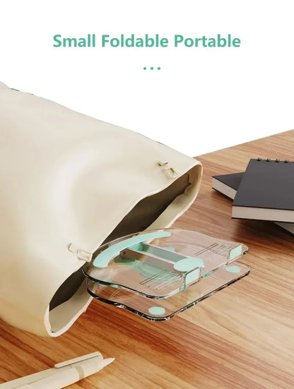 Foldable Tablet Support Office Desk Cell Phone Stand Telephone Versatile Grey Mobile Bracket