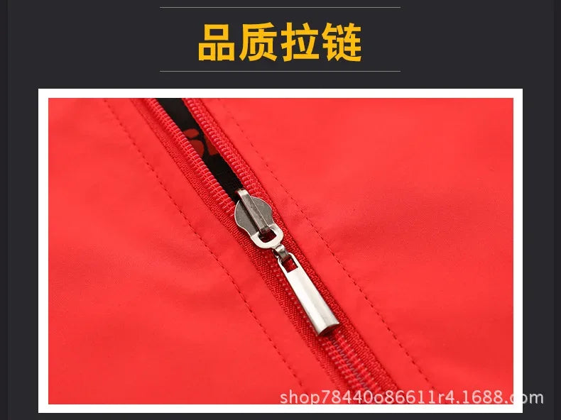 Red Jacket Men New Spring Double Side Wear Coat Sportswear Clothes Top Plus Size 5XL Bomber Jacket Veste Jaqueta Masculina